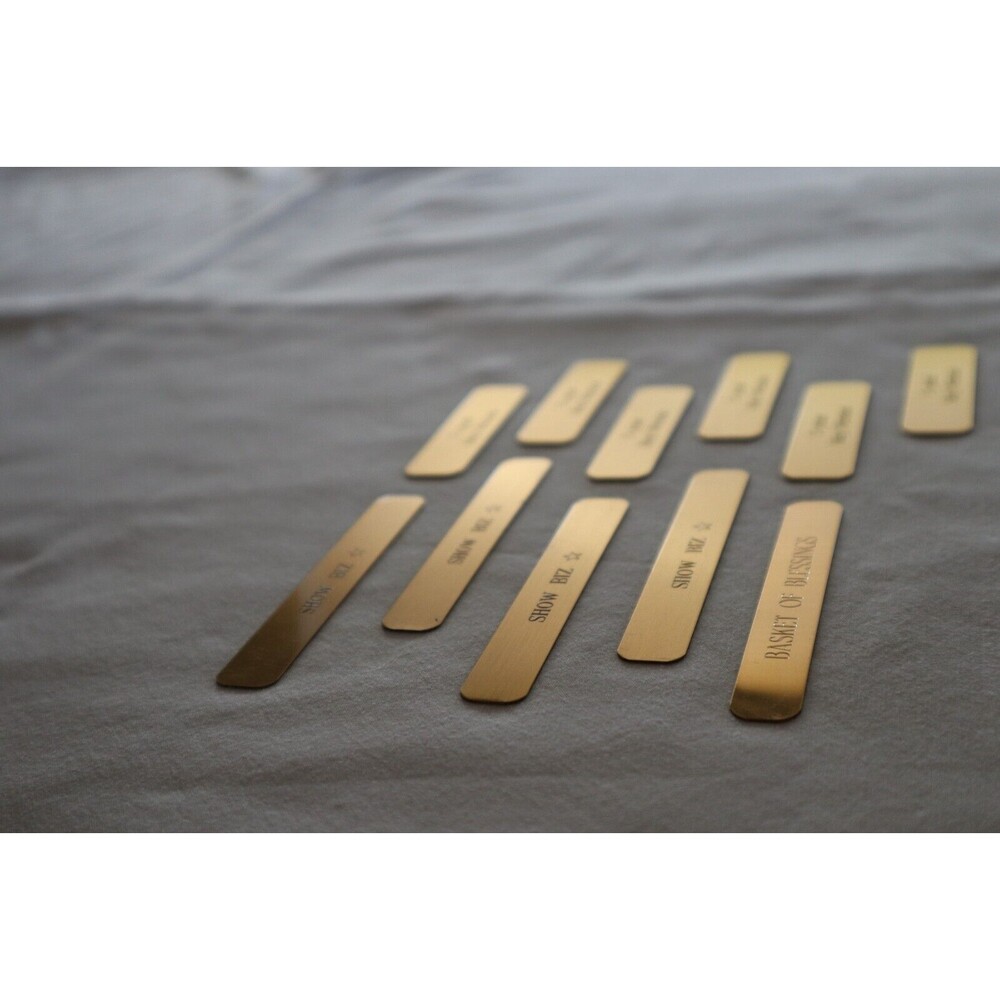 Lot 11x Longaberger Gold Tag Hostess and or Baskets Metal Blessings Show Biz Key - Picture 11 of 13